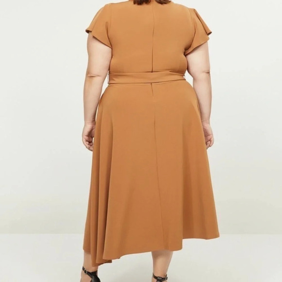 Lane Bryant Belted Lena Dress Camel Size 24 NWT - Picture 3 of 8